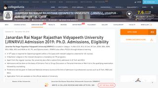 Janardan Rai Nagar Rajasthan Vidyapeeth University - [JRNRVU ...