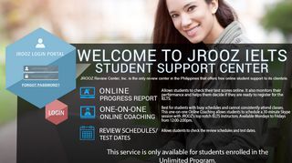 JRooz Student Support Center: Login