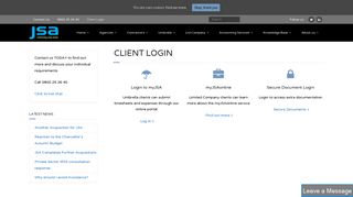 Client Login - JSA Group