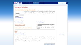 User Authentication Web App using Java EE - NetBeans IDE Sample ...