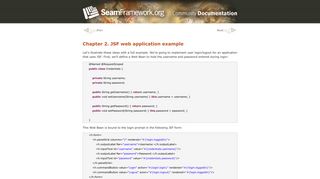 Chapter 2. JSF web application example - JBoss.org Documentation