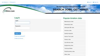 Log In - Aviation Jobs and Aviation Employees JSfirm