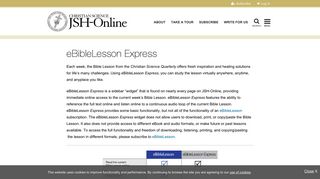 eBibleLesson Express - JSH-Online - Christian Science