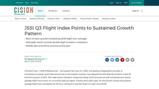 JSSI Q3 Flight Index Points to Sustained Growth Pattern