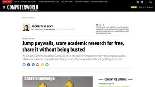 Jump paywalls, score academic research for free, share it without ...
