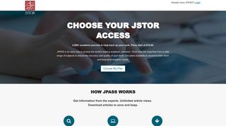 JPASS Home - Jstor