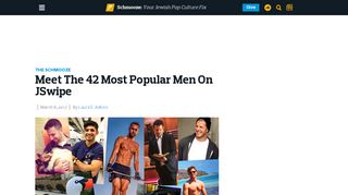 Meet The 42 Most Popular Men On JSwipe – The Forward