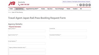 Agent JR Pass Booking | JTB Travel - JTB Australia