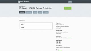 JTL Wawi - Wiki für Externe Entwickler | Read the Docs