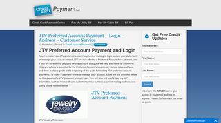 JTV Preferred Account Payment - Login - Address - Customer Service