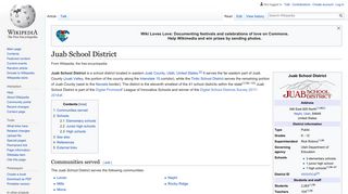 Juab School District - Wikipedia
