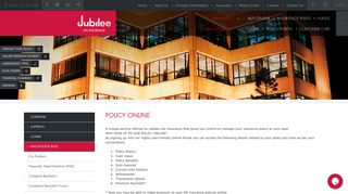 Policy Online | Jubilee Life