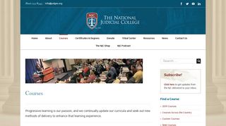 Courses | The National Judicial College