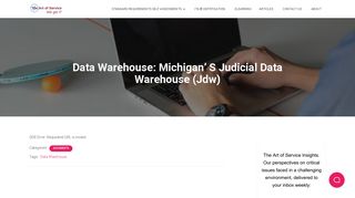 Data Warehouse: Michigan' S Judicial Data Warehouse (Jdw) – The ...