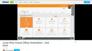 Juice Plus Virtual Office Orientation - 2nd level on Vimeo