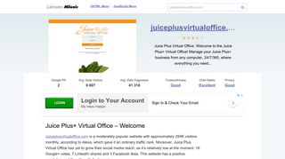 Juiceplusvirtualoffice.com website. Juice Plus+ Virtual Office ...