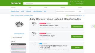 Juicy Couture Coupons, Promo Codes & Deals 2019 - Groupon