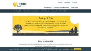 Savings & ISAs | Hodge Bank