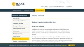 Deposit Accounts | Hodge Bank