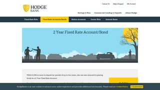2 Year Fixed Rate Account/Bond | Hodge Bank