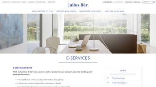E-Services - Julius Baer