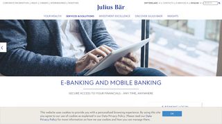 E-banking and mobile banking - Julius Baer