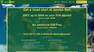 Jumba Bet | Welcome Bonus | en-US