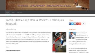 The Nine Fundamentals of Jump Manual Exposed In This Review
