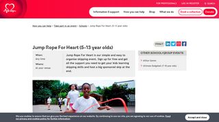 Jump Rope for Heart - Schools Events - British Heart Foundation