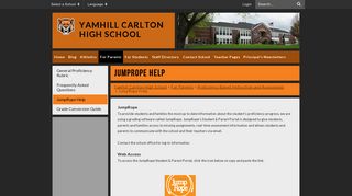 JumpRope Help - Yamhill Carlton High School