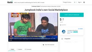 Jumpbook India's own Social Marketplace - Ketto