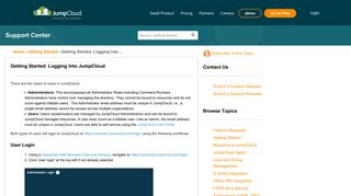 JumpCloud | Getting Started: Logging Into JumpCloud