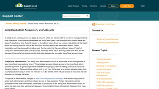 JumpCloud | JumpCloud Admin Accounts vs. User Accoun...