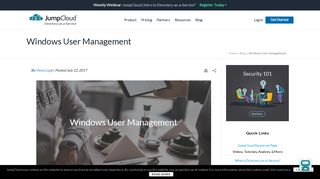 Windows User Management - JumpCloud