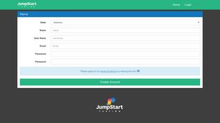 JumpStart Testing > Sign Up - JumpStart Testing > Sessions