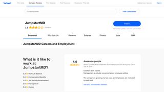 JumpstartMD Careers and Employment | Indeed.com