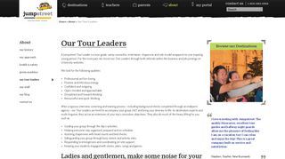 Our Tour Leaders | Jumpstreet Tours