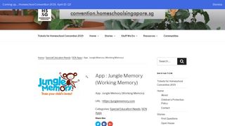 App : Jungle Memory (Working Memory) – Homeschool Singapore
