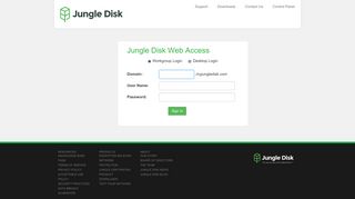 Jungle Disk Web Access