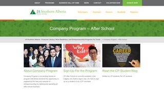 Company Program – After School - JA Southern Alberta