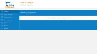 2018 Player Registration - PGA Jr. League