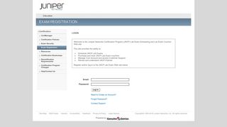 Exam Registration - Juniper Networks