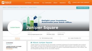 47 Customer Reviews & Customer References of Juniper Square ...