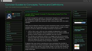 Concise Guides to Concepts, Terms and Definitions: Juniper SRX ...