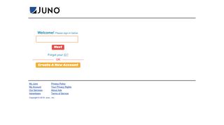 Juno - My Juno Personalized Start Page - Sign in - Juno WebMail