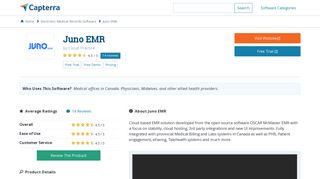 Juno EMR Reviews and Pricing - 2019 - Capterra