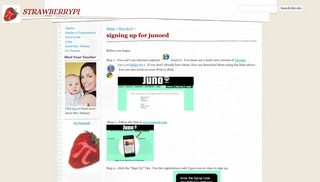 signing up for junoed - strawberrypi - Google Sites