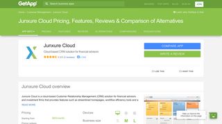 Junxure Cloud Pricing, Features, Reviews & Comparison of ... - GetApp
