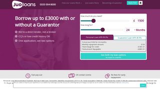 Juo Loans | Personal and Guarantor Loans up to £3000