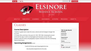 Jupiter Grades - Elsinore Middle School